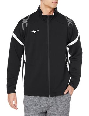 Mizuno MC Line Training Size S Warm-Up Jacket, Sweat-Wicking, Quick-Drying, Wear, 32MCA110, Black,