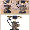 7.4" Retro Resin Telephone Figurine Vintage Rotary Dial Phone Craft Bar Coffee Shops Decorative Statues Sculptures