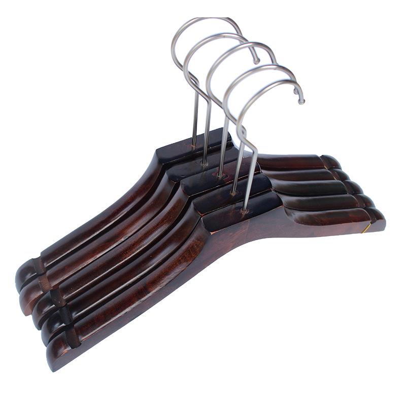 Luxury Solid Wood Suit Hanger - No-Mark Pants & Clothes Organizer for Men & Women