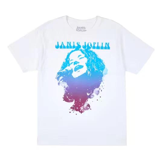 Janis Joplin Mens Janis Joplin White Shirt New S, M S
