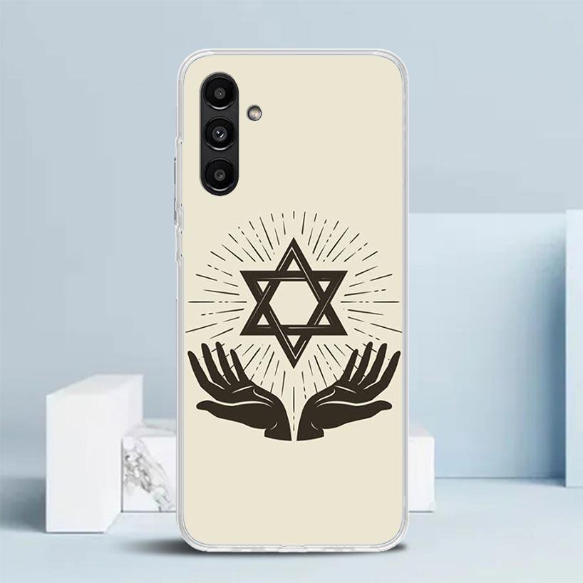 David Jewish Star Symbol Phone Case For Samsung Galaxy A17 A37 A57 A16 A15 A14 A13 A56 A55 A54 A53 A36 A35 A34 A33 A26 A25 A24 A
