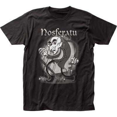 Nosferatu Rubberhose Herren T-Shirt Film Kultklassiker Gothic Horror T-Shirt Neu Schwarz