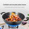 Supor Non-Coated Cast Iron Wok with Double Handles