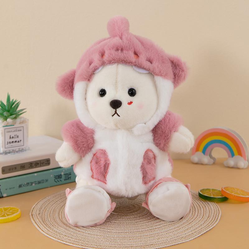 Plush Teddy Bear Toy With Shark Costume For Kids Gift And Collectors