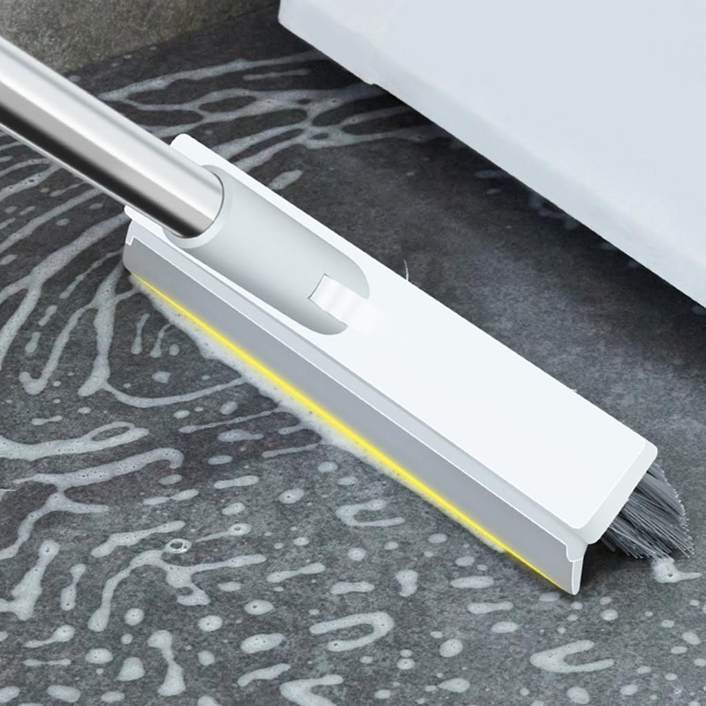 Floor Scrub Brush Professional Efficient V Shaped Corner Brush Grout Brush with   Handle for Showers Bathroom Kitchen