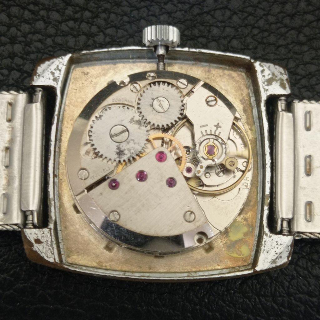 ART DECO VINTAGE TITONI AIRMASTER TITOFLEX WINDING SWISS MENS WATCH a703231-1 R213a-a703231