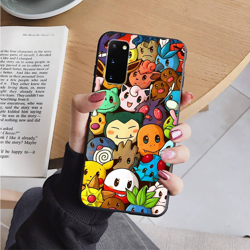 AP7 Pokemon Black Case for Xiaomi Poco X6 M5 M6 F5 F6 F1 C65 C55 C50 C51 C40 Redmi Note 7 8 14C A3X 13C 12C 11 10A 9C Pro Sofe Cover