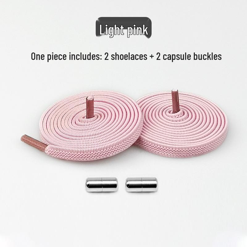 Creative No-Tie Shoelaces: Elastic Laces with Metal Buckle for Kids & Adults