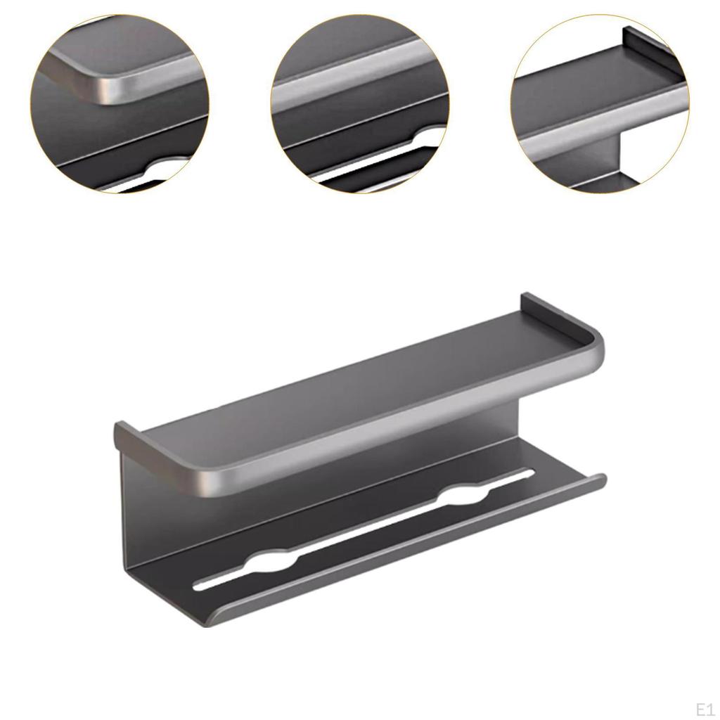 Toilet Paper Holder Storage Rack with Phone Tray Facial Tissue 2 Tiers