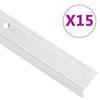 Stair Nosing - VIDAXL - Aluminium 90 Cm - Silvery - Non-slip - 15 Pcs