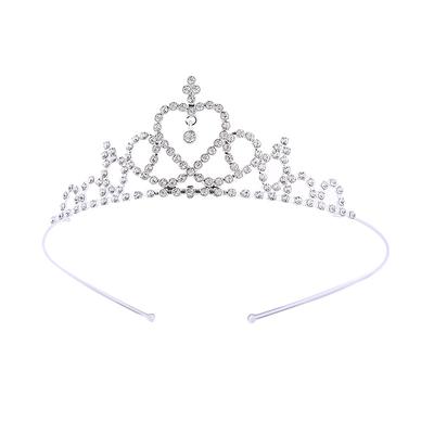 Children's Crown Metal Rhinestone Crown Catwalk Performance Headband Princess Birthday Party Headband Headband