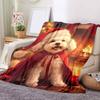 1Pc Cartoon Print Flannel Blanket, High Quality Comfortable for All Seasons, Home Decor, Warmth and Comfort, Perfect for Christmas Birthday Gift