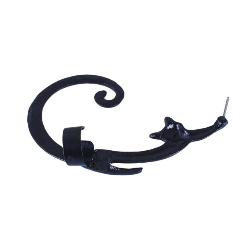 Süßes Tier für Katzenohr-Manschettenohrringe Kätzchen Clip-On Ohrstecker Wickelohrringe Schmuck für Damen und Mädchen Party-Accessoire
