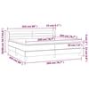 3127573 vidaXL Bed Base and Mattress Black 200x200 Cm Velvet