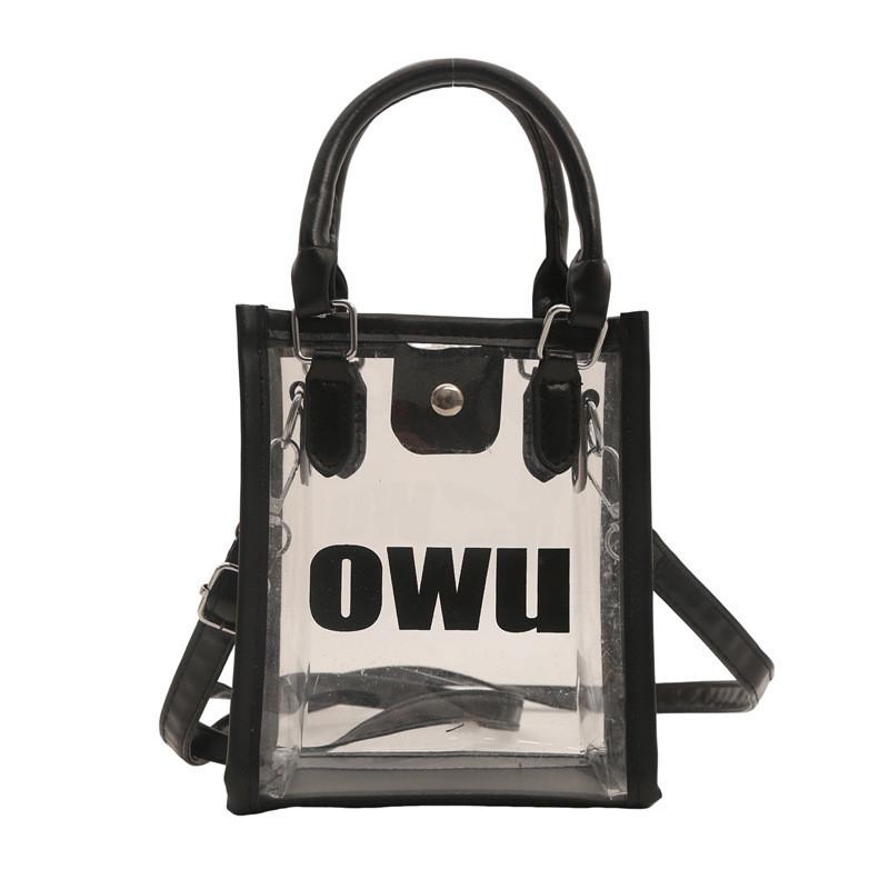 Stylish Large Capacity Pvc Shoulder Bag Trendy Clear Purse For Women 2024 New