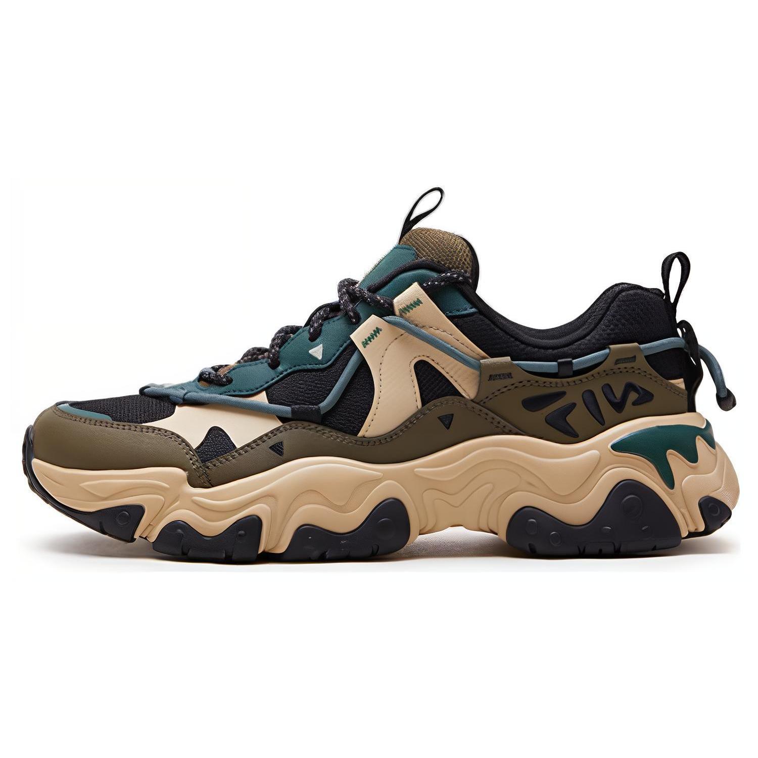 FILA Fluid V Black Green Comfort F12M412105FBC 40.5