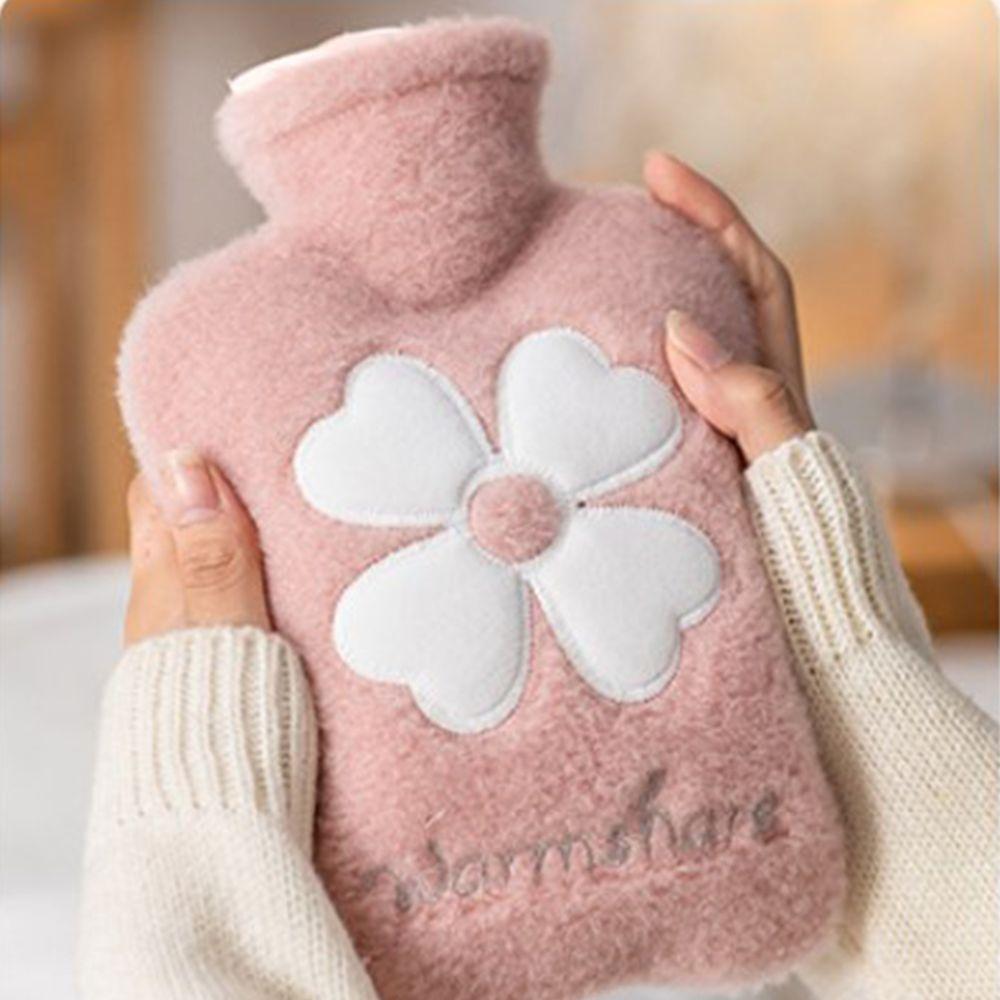 

Safety Plush Water Injection Warm Hands Bag Warm Water Bag Hot Water Bottle Hand Warmer рожевий