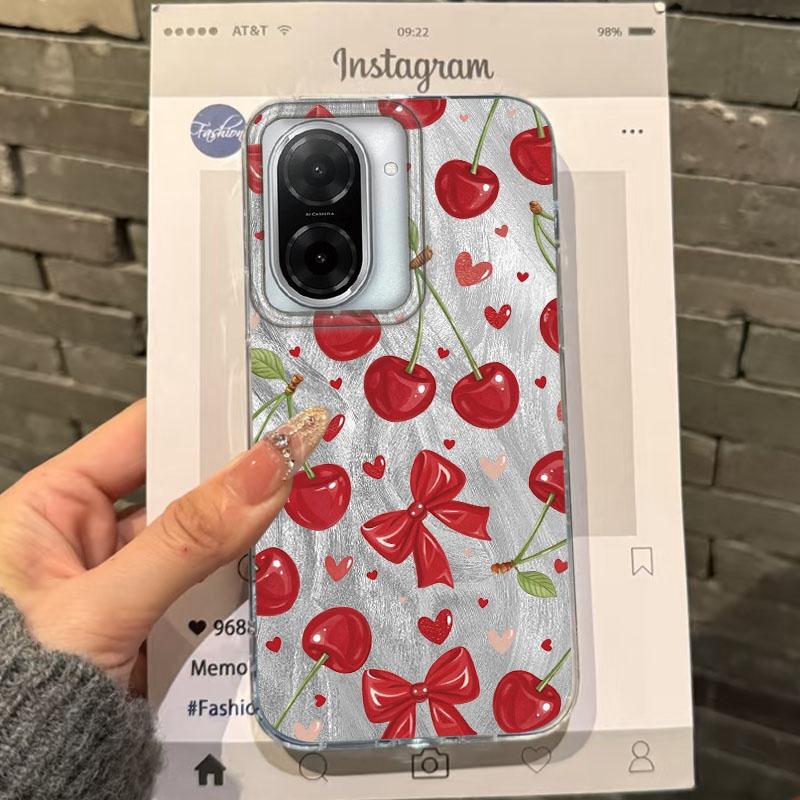 Summer Red Fruit Girls Case For Xiaomi Redmi 14C 13C 10 9A 9C Note 14 13 12 11 10S 9 8 Pro Plus A5 A4 A3 A2 A1 Fundas Cover