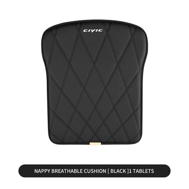 Genuine Leather Car Front Seat Cushion Anti-slip Breathable Car Seat Cushion Protective Cover For Honda Civic 10th gen 8th gen Leather