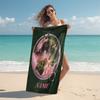 Personalized Magic Transformation Beach Towel Microfiber Beach Towel Thin Absorbent for Beach Swimming Yoga Bath Sports. 0910259