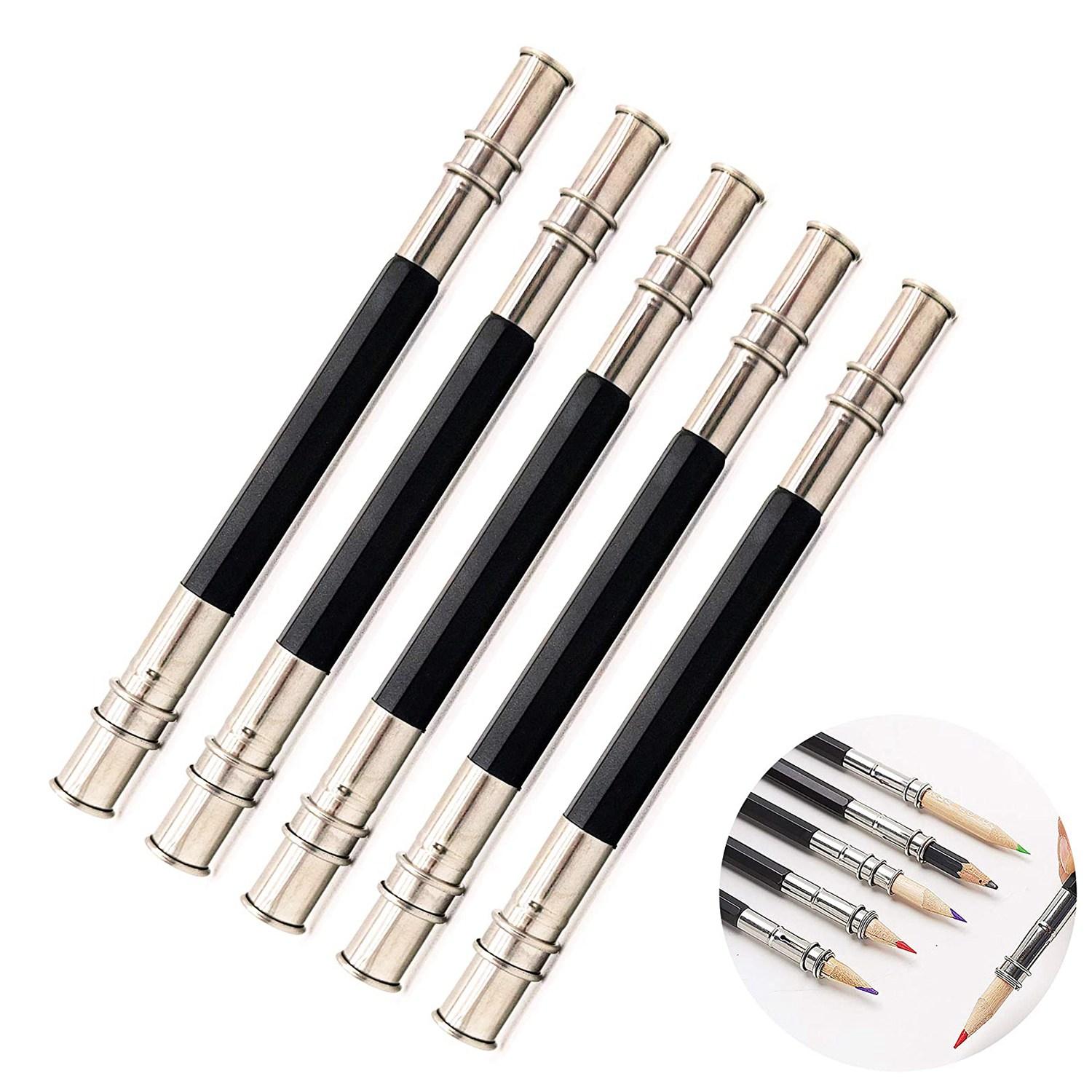 BHBL 12Pcs Adjustable Dual Head Pencil Extender Holder Pencil Lengthener Length Extender Holder for School Office Supplies China Mainland