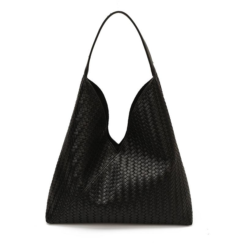 Borsa alla moda da donna a spalla singola, Borsa a mano casual con texture unica e look di alta gamma, Borsa shopper