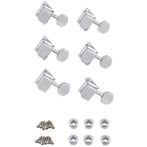 Fender 70s "F" Style Stratocaster?/Telecaster? Tuning Machines, Chrome (6)