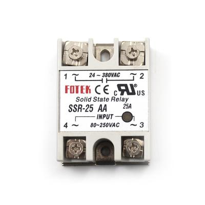 24V-380V 25A Ssr-25Aa Polovodičový reléový modul 80-250Vac AC-Ac