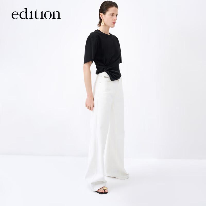 Women s Antibacterial Asymmetrical Twist Knot T-Shirt XS