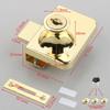 Gold Display Case Wine Cellar Glass Door Lock Latch