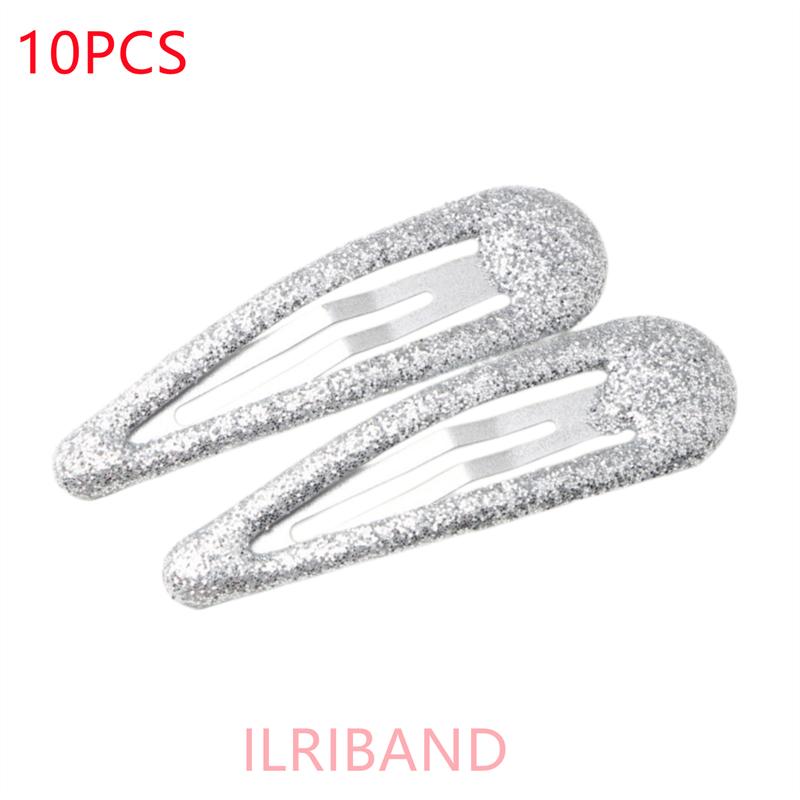 

10 шт./лот Модные заколки для волос Защелкивающиеся заколки с блестками Женская заколка для волос Металлический зажим-краб Милый детский зажим для волос Аксессуары для волос для девочек