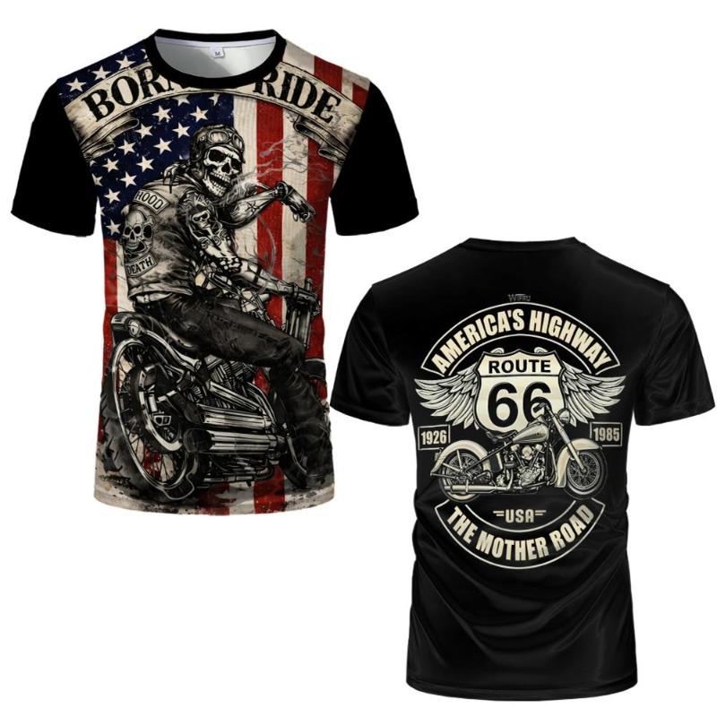 Retro American Flag Style 3D Print T-shirt Summer Eagle Heart Graphic Tee Street Unisex Sports Casual Breathable Short Sleeve S