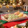 Clear Acrylic Rectangular Food Covers Transparent Dome Lid for Cake Bread Dessert Snack Display Cookie Display Stand Covers