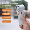 2026 New Style Violent Small Wind Cannon Handheld Fan, LED High-definition Digital Display, Summer Fashion Portable Handheld Fan