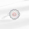 Trendy Adjustable Rotating Daisy Ring for Women – Open Design with Drip Oil Flower