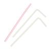 100Pcs Drinking Straws Colorful Flexible Wedding Party Supplies Drinking Straws Kitchen
