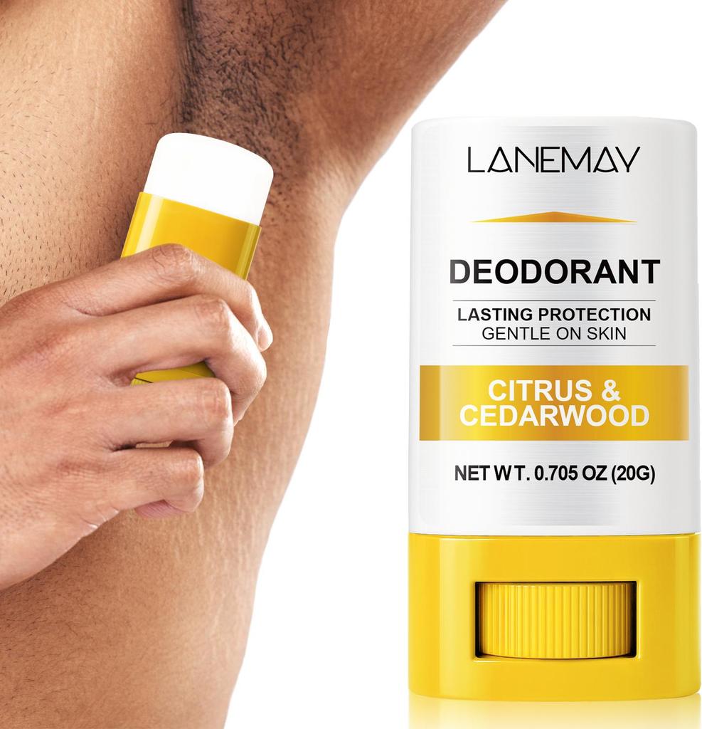 Man's Deodorant-Gentle Long Lasting Odor Protection With Cirus & Cedarwood-Suitable for All Skin Types, 20g