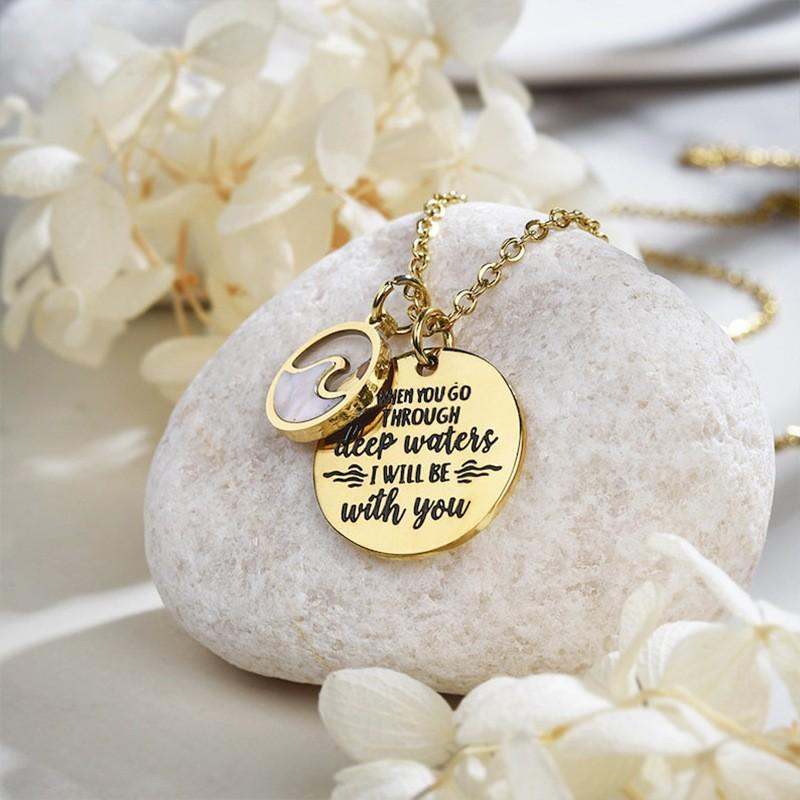 Stainless Steel Seed Necklace of Mountain Mustard Cabbage