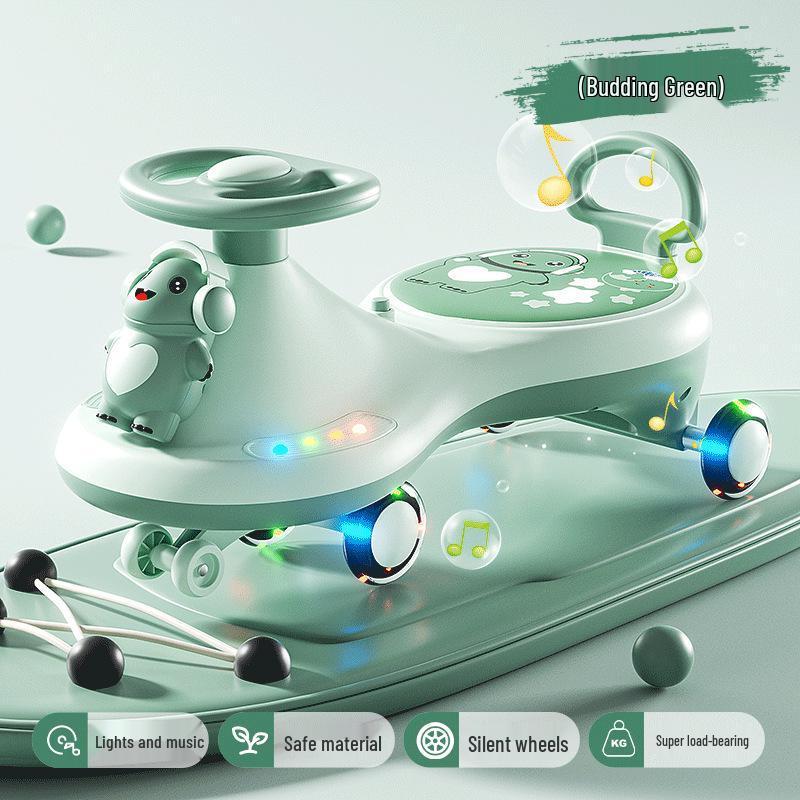 

Детская машинка-виггл с бесшумными колесами - Безопасная конструкция против опрокидывания для возраста 1-3 года и взрослых