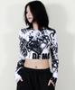 Deumakeu Punk Graphic Crop T-Shirt