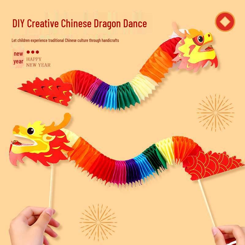 Dragon Dance Latte Art Craft Kit for Kids - Handmade DIY February 2 Special