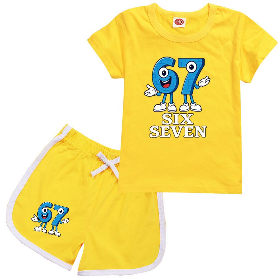 9194 Kinder Stehlen eine Hirnfäule 67 Top Shorts Sport Trainingsanzug Set