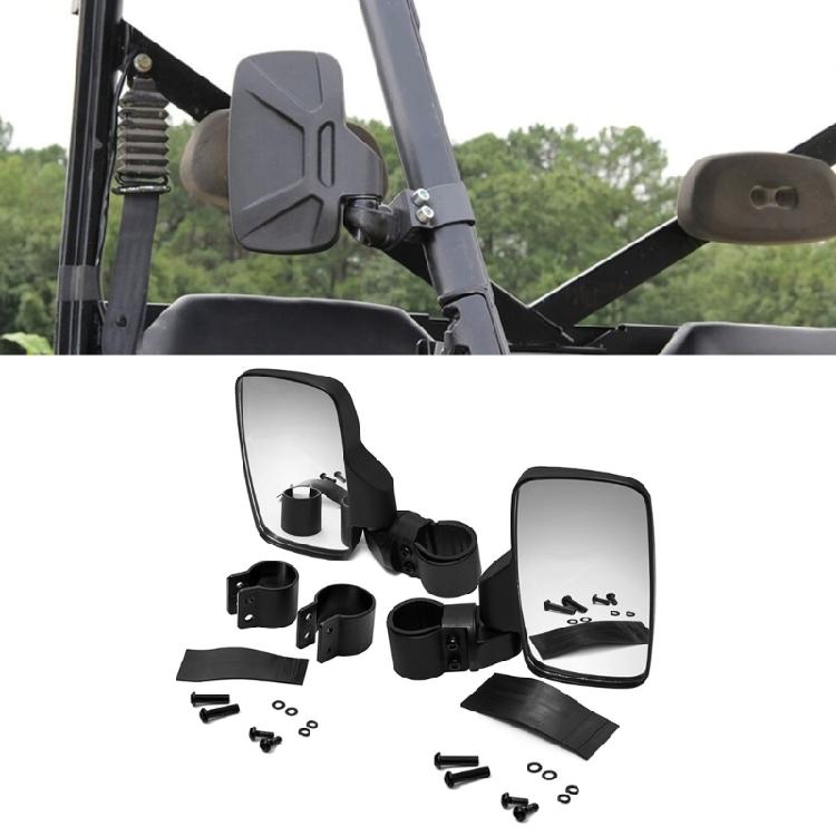 UTV SideMirrors For 1.75" -2" Roll Bars Adjustable RearviewMirrors