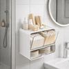 Wall-Mounted Cosmetic Storage Box Large Capacity Jewelry Case Mirror Cabinet Storage Box  Bathroom