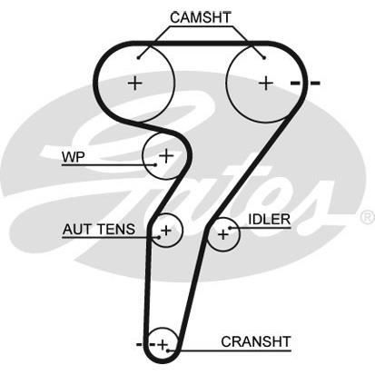 GATES Kit distribution + Pompe à eau KP65429XS