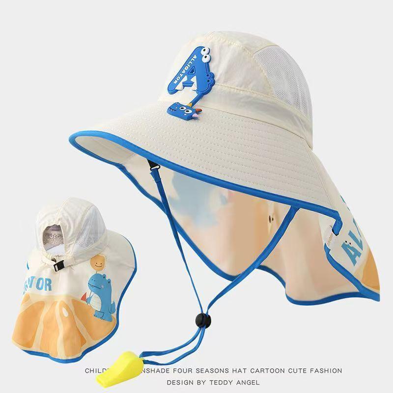 Summer Kids Sun Hat With Large Brim And Breathable Uv Protection For Beach And Outdoor Activities