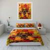Autumn Leaves Decor Set Soft Comfortable Duvet Cover Bedding Set Included 1*Duvet Cover & 2*Pillowcases, Gift