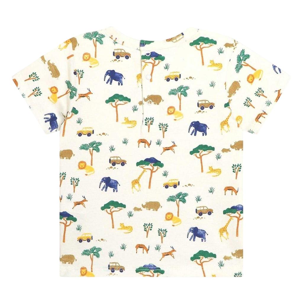 Carrement Beau Childrens/Kids Safari Animals Short-Sleeved T-Shirt