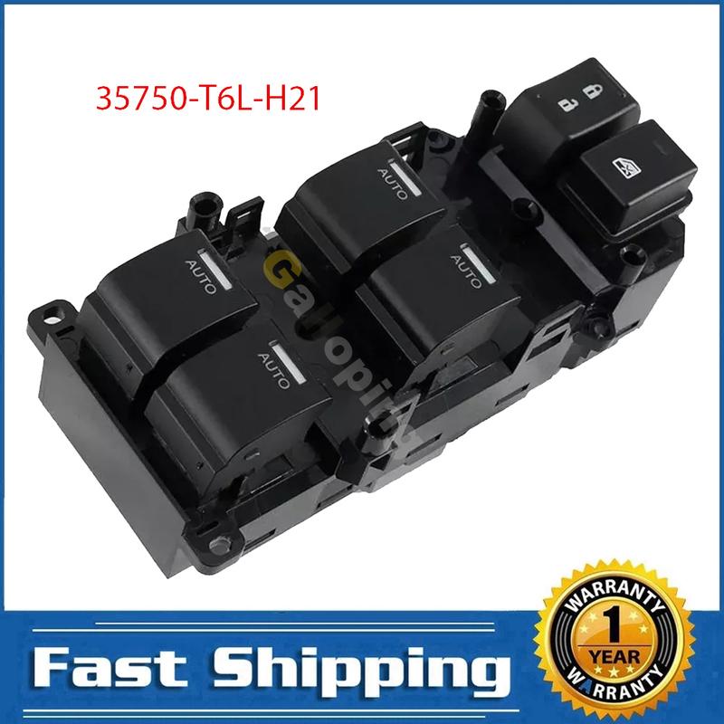 

For Honda Spirior 2015 2016 2017 2018 Electric Power Master Window Lifter Switch Control Regulator Button 35750-T6L-H21