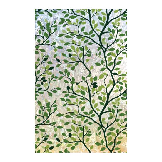 

Stained Glass Window Film Rainbow Film Decorative Sun Floral Window Privacy Blocking Static Glass Clings